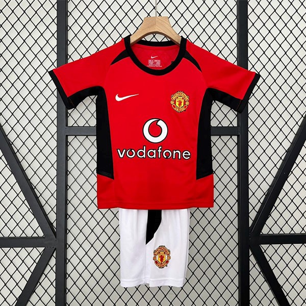 Camiseta Manchester United Primera Niño Retro 2002 2004